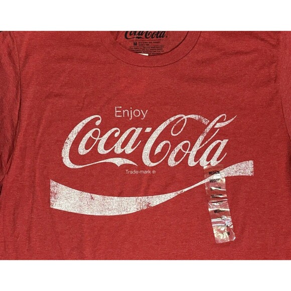 NWT Coca Cola Coke T-Shirt Men’s Medium Vintage/Distressed Style - Picture 2 of 8